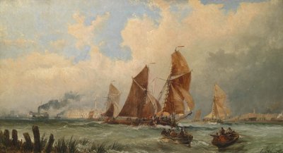 Navi nel porto di Portsmouth da Claude T. Stanfield Moore